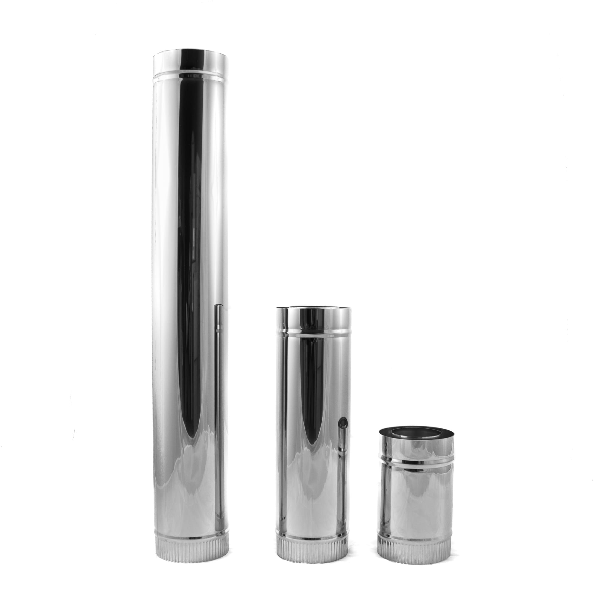 4 Insulated Stainless-Steel Chimney Pipe - Tiny Wood Stove